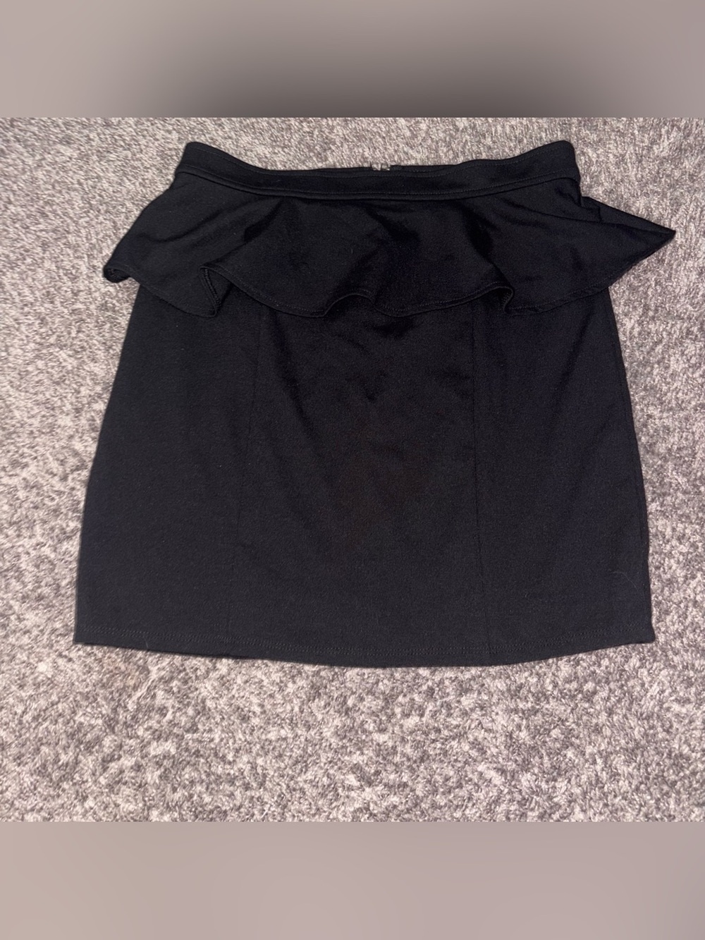 American Eagle Outfitters Black Zip-Back Mini Skirt